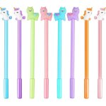 Letnerny - stylos a encre gel, stylos gel, 8 pcs stylos a bille a encre gel noir, gamins enfants f�te ...