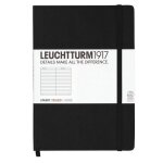 Leuchtturm1917 300612 carnet medium a5 lign� 249 pages num�rot�es noir