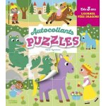 Licornes, f�es, dragons - autocollants puzzles