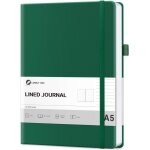 Lign journal carnet de notes, 160 pages a5 carnet cahier reli pour femme & homme, 120gsm papier sans ...