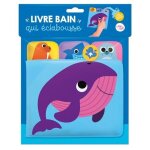 Livre bain qui eclabousse baleine - avec gicleur int�gr�