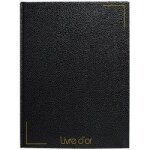 Livre d'or balacuir noir