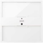 Livre d'or cadre carr� bois blanc - 30 x 30 cm
