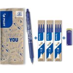 Lot de 1 frixion ball clicker + 3 sets de 3 recharges + 1 gomme - stylo rtractable effaable a encre ...