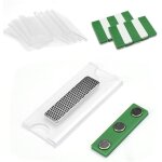 Lot de 10 badge nom magn�tique, badges magn�tiques adh�sifs badges nominatifs magn�tiques badge en acrylique ...