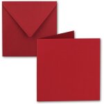 Lot de 10 cartes pliantes carrées, 15 x 15cm, avec enveloppes, rouge rose, collage humide, pour cartes ... Lot de 10 cartes pliantes carrées, 15 x 15cm, avec enveloppes, rouge rose, collage humide, pour cartes ...