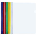 Lot de 10 chemises en plastique robustes pour organiser vos documents, l�g�res et de couleurs vari�es, ...