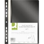 Lot de 10 classeurs en plastique a4 noir / agrafeuse perfore avec bande d'tiquetage / couverture transparent ...