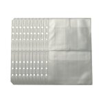 Lot de 10 pochettes amovibles a5 pour classeur 6 trous, 3 compartiments, pp transparent, finition mate, ...