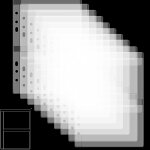 Lot de 10 pochettes de classeur avec 2 poches format a5 6 trous pour le rangement de matrices et de timbres, ...