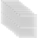 Lot de 10 pochettes pour classeur avec deux poches format a4 �� 4 trous pour le rangement de matrices ...