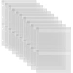 Lot de 10 pochettes pour classeur avec deux poches format a4 a 4 trous pour le rangement de matrices ...