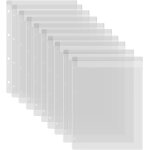 Lot de 10 pochettes de classeur avec une poche format a4 �� 4 trous pour le rangement de matrices et ...