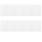 Lot de 10 porte - cartes d'identit� - housse de protection multifonction en pvc transparent pour cartes ...