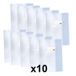 Lot de 10 prot�ge - cahiers 24 x 32 cm grand cahier plastique transparent apli