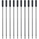 Lot de 10 recharges d'encre noire pour stylos a bille cross 11, 5 cm pour roller cross 8513