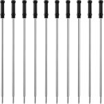 Lot de 10 recharges pour stylo a bille - 10 cm - pointe moyenne 1 mm - recharge en m�tal rempla�able ...