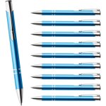 Lot de 10 stylos a bille en métal mine a grande capacité bleu poignée ergonomique turquoise (14) Lot de 10 stylos a bille en métal mine a grande capacité bleu poignée ergonomique turquoise (14)
