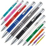 Lot de 10 stylos a bille en métal, de qualité supérieure, ergonomiques et ecriture en bleu Lot de 10 stylos a bille en métal, de qualité supérieure, ergonomiques et ecriture en bleu