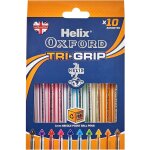 Lot de 10 stylos a bille tri - grip avec emballage en plastique Lot de 10 stylos a bille tri - grip avec emballage en plastique