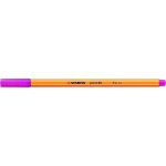 Lot de 10 stylo - feutres point 88 pointe fine 0, 4 mm rose