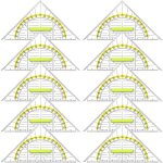 Lot de 10 triangles de géométrie transparent equerres géométriques flexible pour dessiner des cercles ... Lot de 10 triangles de géométrie transparent equerres géométriques flexible pour dessiner des cercles ...