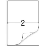 Lot de 100 feuilles d'�tiquettes autocollantes universelles din a4 210 x 148 mm pour imprimante laser ...