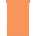 Lot de 100 fiches t pour planning, indice 4, orange, 2004009