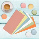 Lot de 100 intercalaires perfor��s en carton blanc 190 g / m?