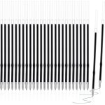 Lot de 100 recharges pour stylo a bille - bleu et noir - 0, 7 mm - longueur de trait : 106 mm - epaisseur ...
