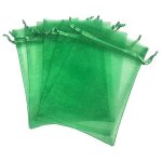Lot de 100 sachets en fil perl�, sachets en organza, sachets de pr�sentation a cordon, sachets cadeaux ...