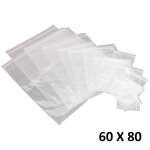 Lot 100x sachet zip plastique 60x80mm 6x8cm transparent pochon pochette 50u