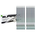 Lot de 12 bk77 superb stylo bille longue dure pointe 0, 7 mm vert