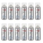 Lot de 12 bombes a�rosols - zinc clair 400ml - ambro - sol