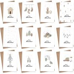 Lot de 12 cartes de noël, joyeux noël cartes de v?ux avec enveloppe - 12 motifs, simple et elégante cartes ... Lot de 12 cartes de noël, joyeux noël cartes de v?ux avec enveloppe - 12 motifs, simple et elégante cartes ...