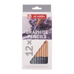 Lot de 12 crayons graphite royal talens assortiment de mines