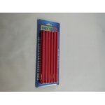 Lot de 12 crayons de menuisier 18 cm menuiserie bricolage charpentier