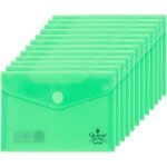 Lot de 12 enveloppes en plastique vert pastel - packs chemises en plastique, fermeture velcro, pour classement ... Lot de 12 enveloppes en plastique vert pastel - packs chemises en plastique, fermeture velcro, pour classement ...