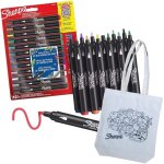 Lot de 12 marqueurs de peinture acrylique avec pochette en coton imprim pour colorer[z2475]