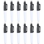 Lot de 12 mini marqueurs permanents avec clips pour capuchon de balle de golf, marqueur d'infirmi�re ...