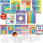 Lot de 12 posters educatifs montessori - format a3 - avec feuilles d'exercices - papier satiné mat - ... Lot de 12 posters educatifs montessori - format a3 - avec feuilles d'exercices - papier satiné mat - ...