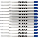 Lot de 12 recharges pour stylo a bille parker stylo - bille de qualit, pas cher mais longue dure, pointe ...