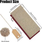 Lot de 12 sacs cadeaux en toile de jute pour bouteilles de vin, avec cordon et etiquettes, pour no�l, ...