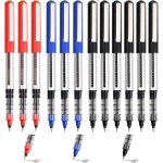 Lot de 12 stylos a encre gel, 0. 5mm stylos a bille a encre gel, stylos rollers encre liquide, stylos ...