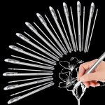Lot de 12 stylos a encre gel blanche a pointe fine de 0, 8 mm pour coloriage, dessin au trait blanc, ... Lot de 12 stylos a encre gel blanche a pointe fine de 0, 8 mm pour coloriage, dessin au trait blanc, ...