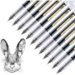 Lot de 12 stylos a encre gel a schage rapide noir 0, 5 mm