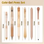 Lot de 12 stylos gel, lot de 10 stylos a encre gel a s�chage rapide encre noire 0. 5 mm + 2 surligneur ...