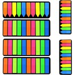 Lot de 1200 onglets d'index avec drapeaux, 5 couleurs, marqueurs de notes, surligneurs, petits drapeaux, ...