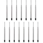Lot de 15 cartouches mtalliques comprenant des recharges de stylo a encre noire pour remplacement de ...