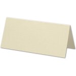 Lot de 150 cartons de table - chamois (crme) - 45 x 100 mm - cartes pliantes pour table festive - dcoration ...